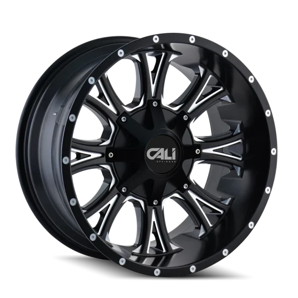 Cali Off-Road – AMERICANA – Black – 20″x10″ -25mm – Summer Wheels – 9101-2176M