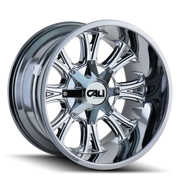 Cali Off-Road – AMERICANA – Chrome – 20″x10″ -25mm – Summer Wheels – 9101-2137C