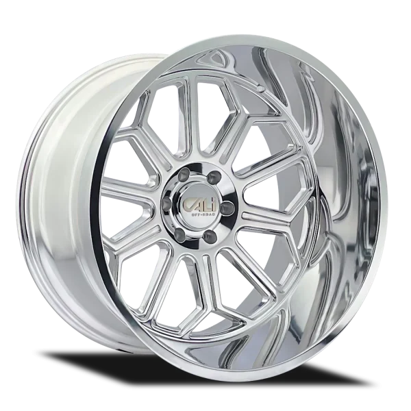Cali Off-Road – Auburn – Polished – 20″x10″ -25mm – Summer Wheels – 9117-2136P