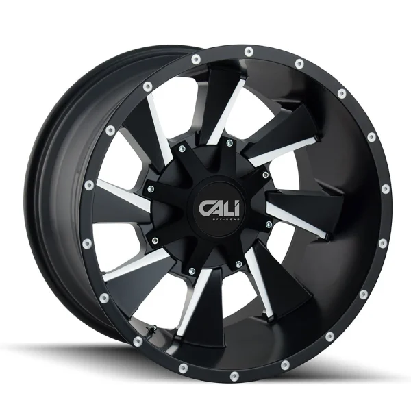 Cali Off-Road – DISTORTED – Black – 24″x12″ -47mm – Summer Wheels – 9106-24237M-47