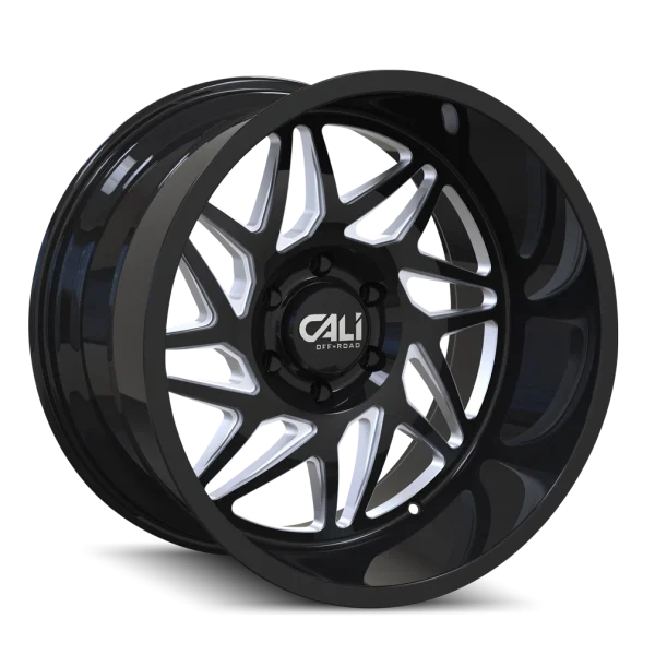 Cali Off-Road – GEMINI – Black – 20″x10″ -25mm – Summer Wheels – 9112-2136BM