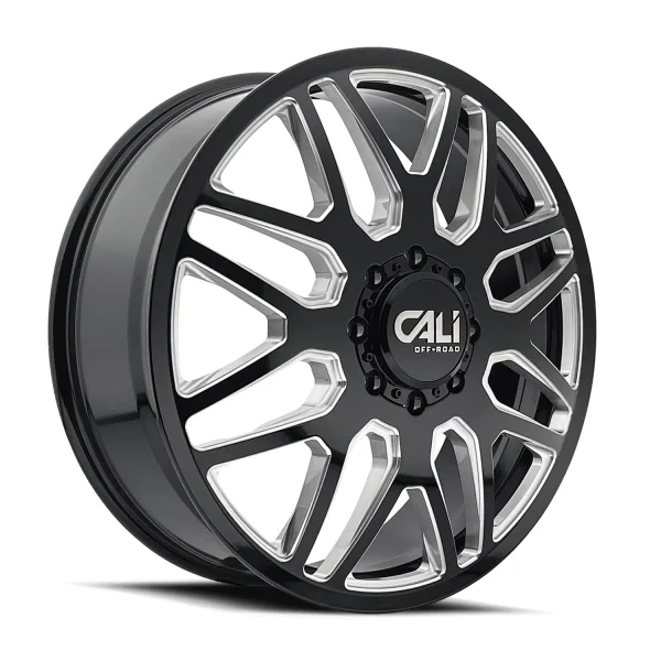 Cali Off-Road – INVADER – Black – 22″x8.25″ 115mm – Summer Wheels – 9115D-22881BMF115