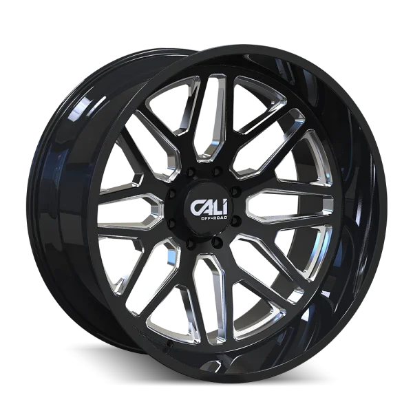 Cali Off-Road – INVADER – Black – 28″x12″ -44mm – Summer Wheels – 9115-28283BM