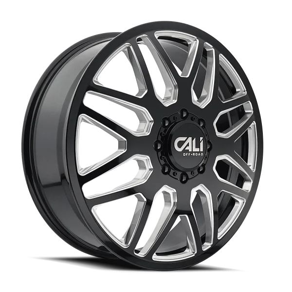 Cali Off-Road – INVADER DUALLY – Black – 22″x8.25″ 115mm – Summer Wheels – 9115D-22879BMF115