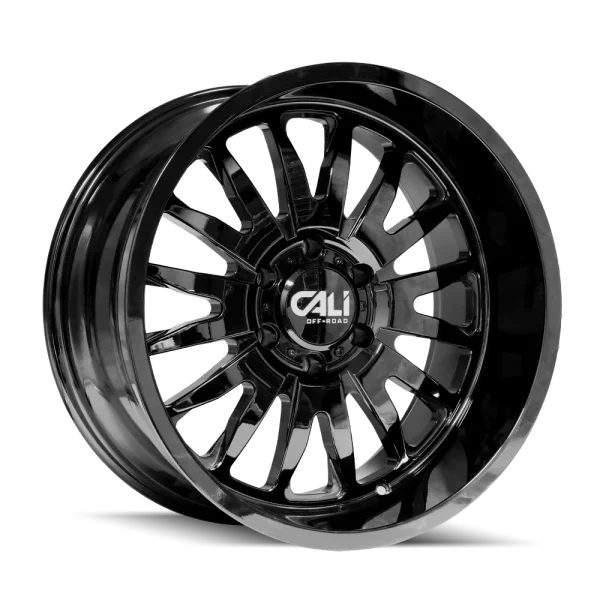 Cali Off-Road – SUMMIT – Black – 20″x10″ -25mm – All weather Wheels – 9110-2183GBN