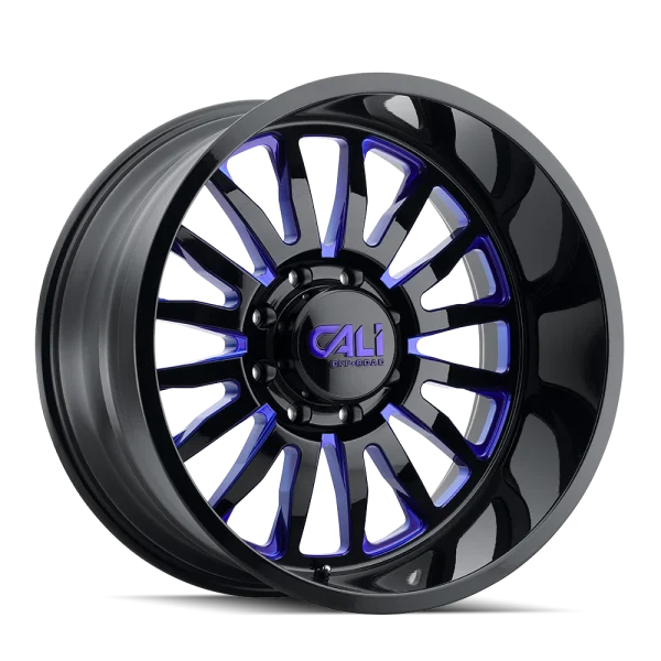 Cali Off-Road – SUMMIT – Black – 20″x10″ -25mm – Summer Wheels – 9110-2185BTB