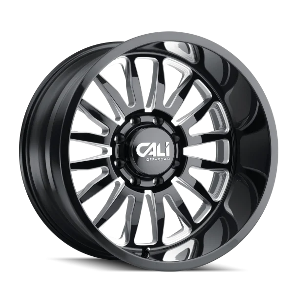 Cali Off-Road – SUMMIT – Black – 20″x10″ -25mm – Summer Wheels – 9110-2173BM