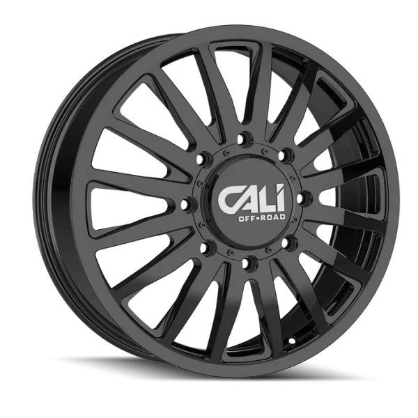 Cali Off-Road – SUMMIT DUALLY – Black – 20″x8.25″ 115mm – All weather Wheels – 9110D-2877GBF115