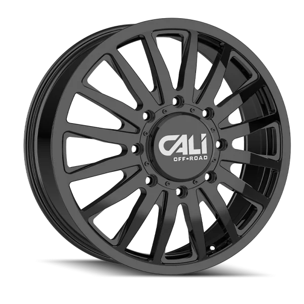 Cali Off-Road – SUMMIT DUALLY – Black – 20″x8.25″ 115mm – All weather Wheels – 9110D-2881GBF115