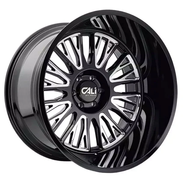 Cali Off-Road – VERTEX – Black – 22″x12″ -44mm – Summer Wheels – 9116-22283BM