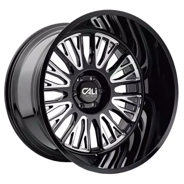 Cali Off-Road – VERTEX – Black – 22″x12″ -44mm – Summer Wheels – 9116-22270BM