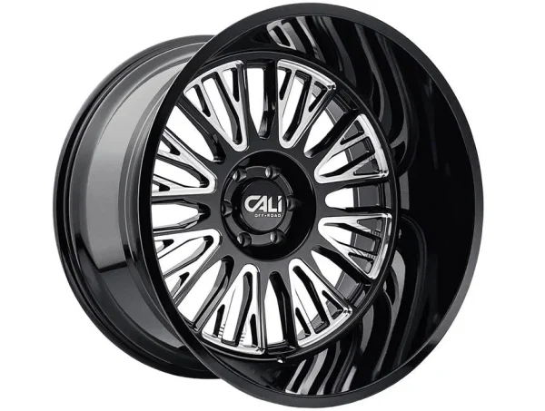 Cali Off-Road – VERTEX – Black – 22″x12″ -44mm – Summer Wheels – 9116-22236BM