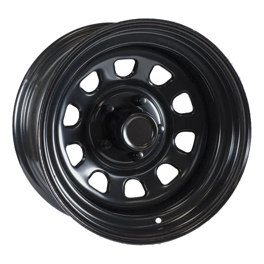 Ceco – Daytona – Black – 15″x10″ -38mm – All weather Wheels – CD845055
