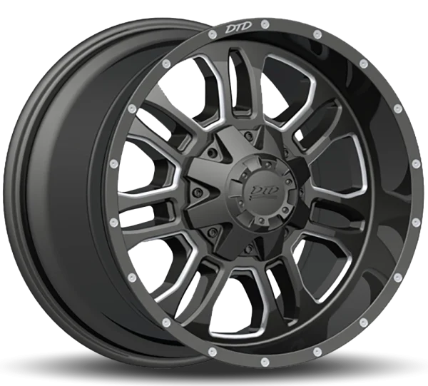 DTD – LT – Black – 17″x8.5″ 12mm – Summer Wheels – LT753901