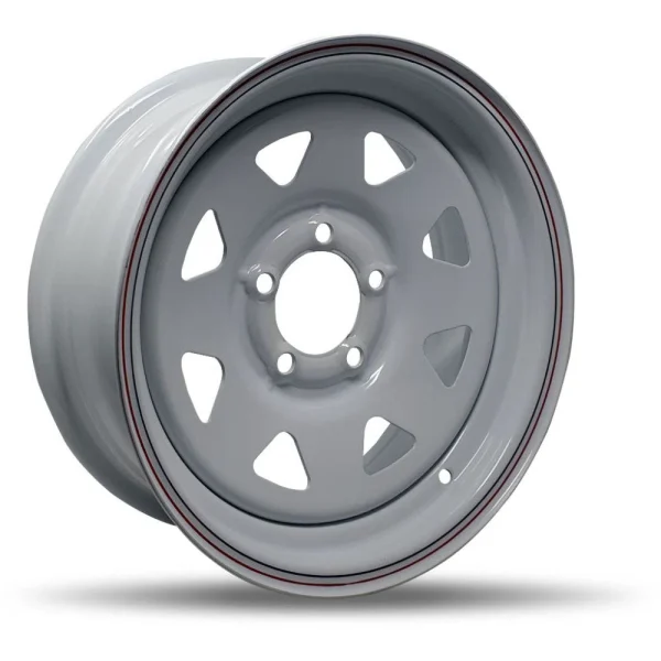 DTD – Trailer – White – 15″x6″ 0mm – All weather Wheels – T15545