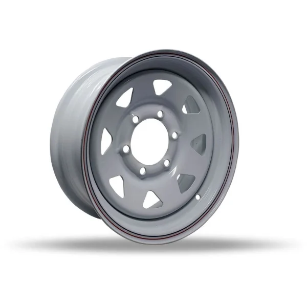 DTD – Trailer – White – 15″x6″ 0mm – All weather Wheels – T15655