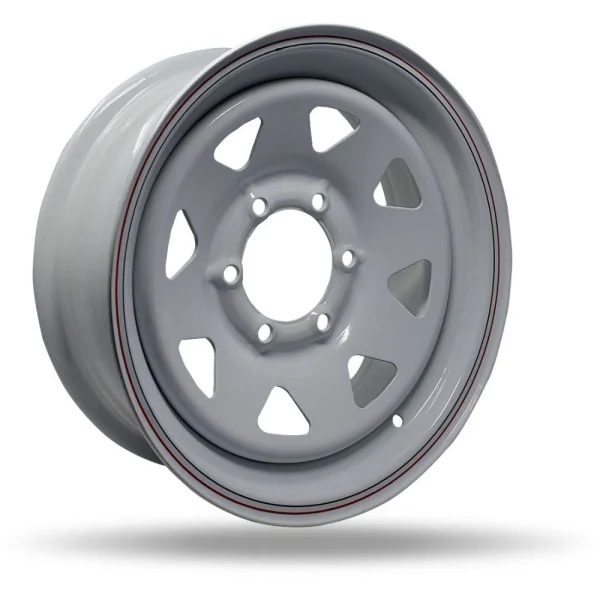 DTD – Trailer – White – 16″x6″ 0mm – All weather Wheels – T16655