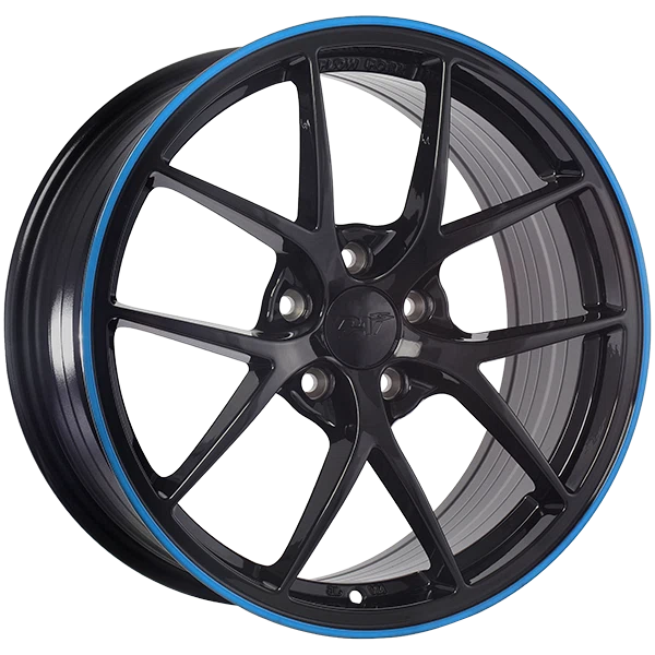 Dai Alloys – SKY – Black – 17″x7.5″ 40mm – All weather Wheels – DW1321702B