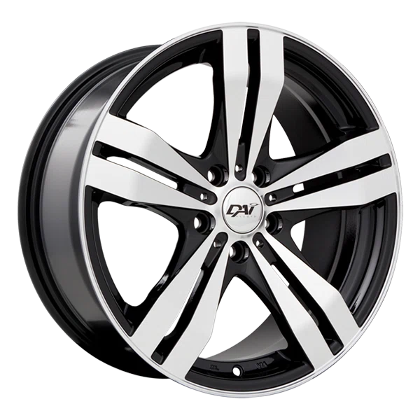 Dai Alloys – Target – Black – 15″x6.5″ 38mm – Summer Wheels – DW3415003