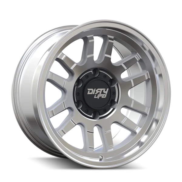 Dirty Life – CANYON – Silver – 17″x9″ -12mm – Summer Wheels – 9310-7973M12