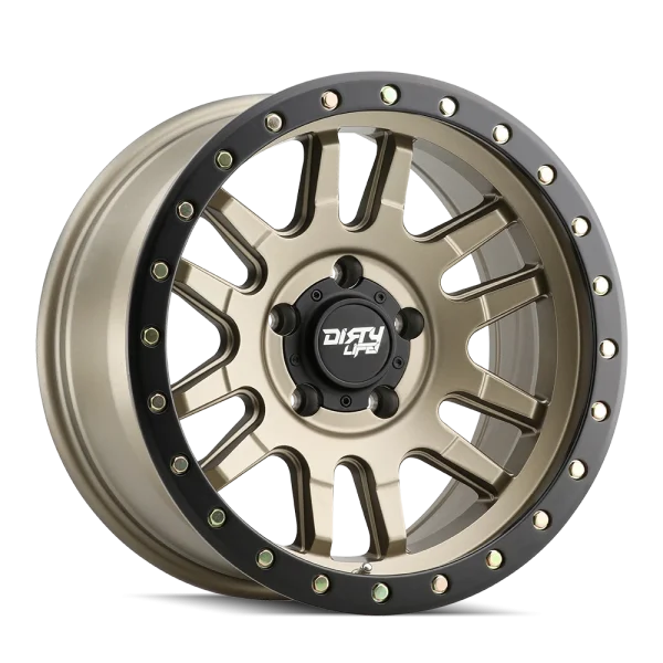 Dirty Life – CANYON PRO – Gold – 17″x9″ 0mm – All weather Wheels – 9309-7985MGD0