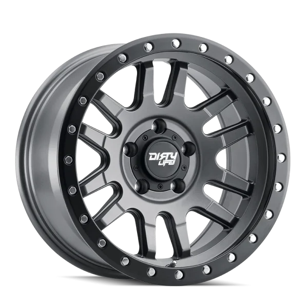 Dirty Life – CANYON PRO – Grey – 17″x9″ 0mm – All weather Wheels – 9309-7985MGT0