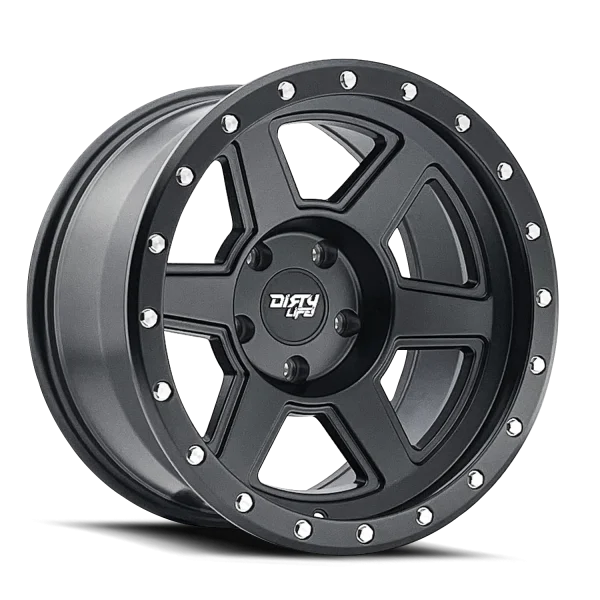 Dirty Life – COMPOUND – Black – 17″x9″ -12mm – Summer Wheels – 9315-7985MB12