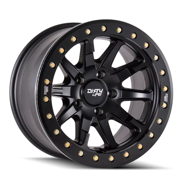 Dirty Life – DT-2 – Black – 17″x9″ -12mm – All weather Wheels – 9304-7983MB12