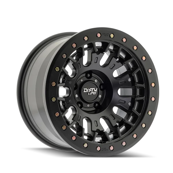Dirty Life – DT-3 – Black – 17″x9″ -38mm – All weather Wheels – 9317-7973MB38