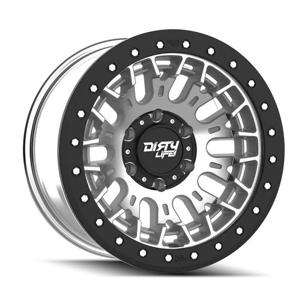 Dirty Life – DT-3 – Silver – 17″x9″ -12mm – Summer Wheels – 9317-7983M