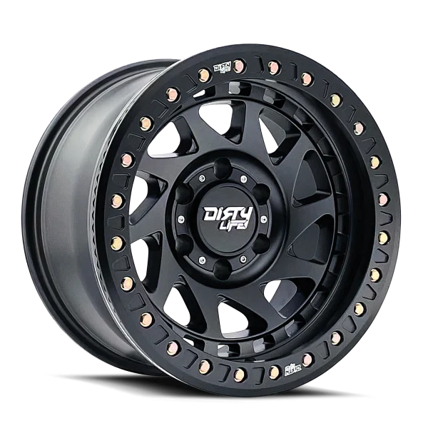 Dirty Life – ENIGMA RACE – Black – 17″x9″ -12mm – Summer Wheels – 9313-7983MB12
