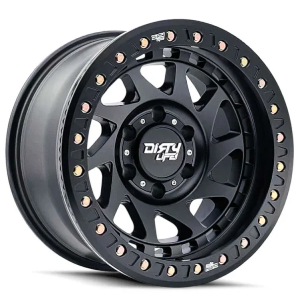 Dirty Life – ENIGMA RACE – Black – 17″x9″ -38mm – Summer Wheels – 9313-7973MB38