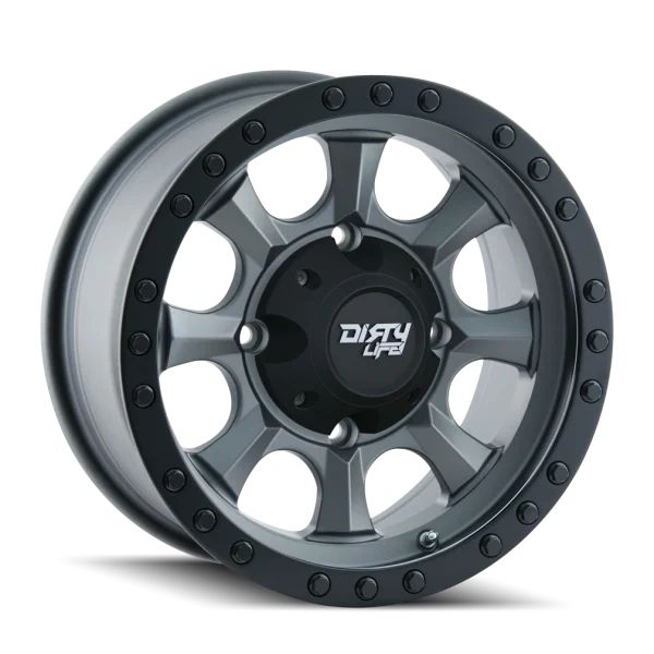 Dirty Life – IRONMAN – Gunmetal – 14″x7″ 13mm – All weather Wheels – 9300-47100MGN