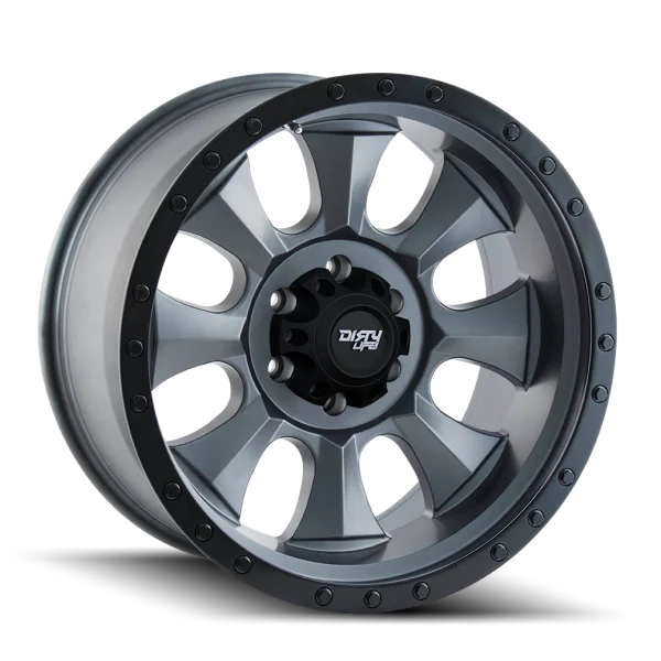 Dirty Life – IRONMAN – Gunmetal – 17″x8.5″ -6mm – All weather Wheels – 9300-7865MG6
