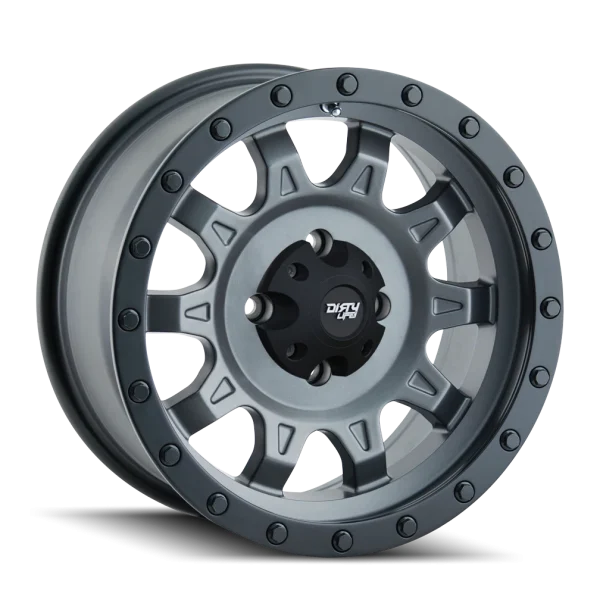 Dirty Life – ROADKILL – Gunmetal – 14″x7″ 13mm – All weather Wheels – 9301-47100MG