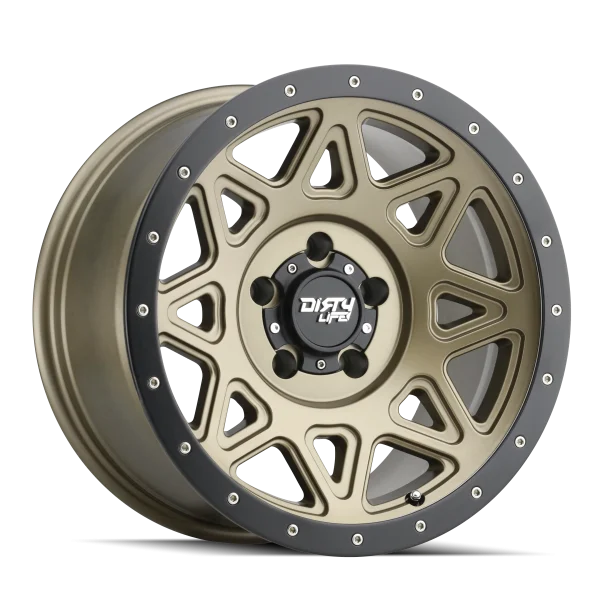 Dirty Life – THEORY – Gold – 17″x9″ -12mm – All weather Wheels – 9305-7936MGD