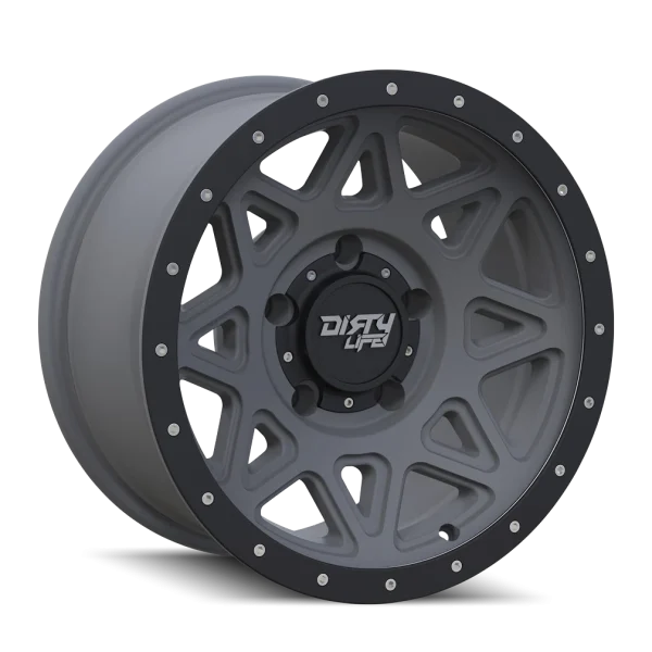 Dirty Life – THEORY – Gunmetal – 17″x9″ -12mm – All weather Wheels – 9305-7981MGT