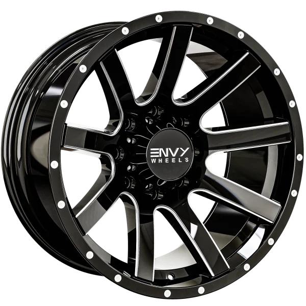 Envy Wheels – CRAZE – Black – 20″x10″ -24mm – Summer Wheels – 333BM-U208170125224