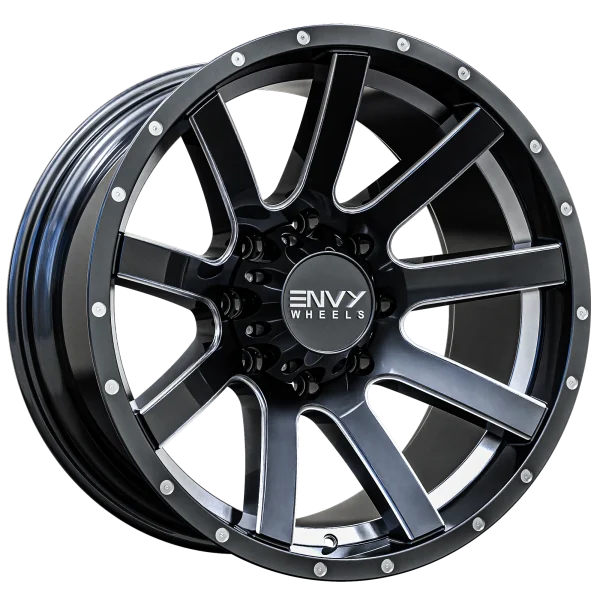 Envy Wheels – CRAZE – Gunmetal – 20″x10″ -24mm – Summer Wheels – 333SM-U208165121524