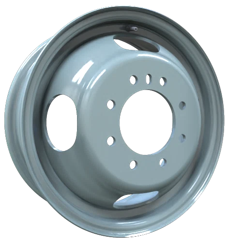 Envy Wheels – Dually Steel Wheel – Grey – 16″x6″ 127mm – All weather Wheels – NX45401