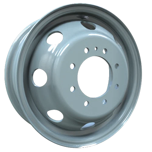 Envy Wheels – Dually Steel Wheel – Grey – 16″x6″ 130mm – All weather Wheels – NX45460