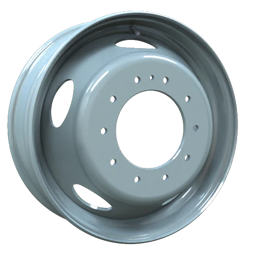 Envy Wheels – Dually Steel Wheel – Grey – 19.5″x6″ 136mm – All weather Wheels – NX45110C