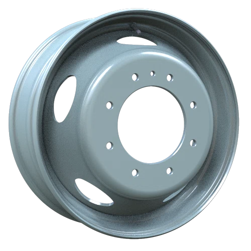Envy Wheels – Dually Steel Wheel – Grey – 19.5″x6″ 136mm – All weather Wheels – NX45464C