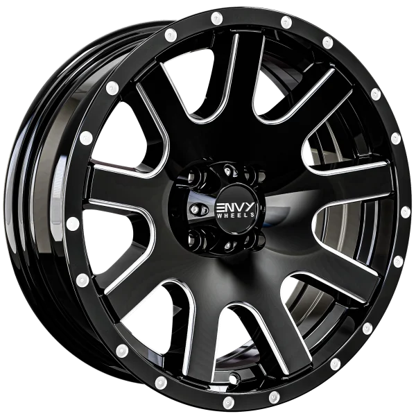 Envy Wheels – ET-3T – Black – 12″x4″ -3mm – Summer Wheels – 333TBM-TR1241017173