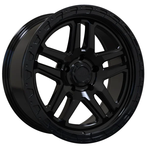 Envy Wheels – FFT-9 – Black – 17″x8″ 26mm – All weather Wheels – FFT9B-JEEP17511065126