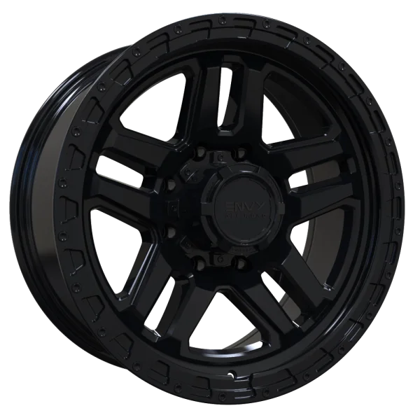 Envy Wheels – FFT-9 – Black – 18″x8.5″ 18mm – All weather Wheels – FFT9B-U18581651121518