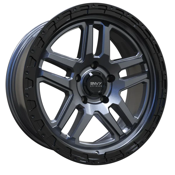 Envy Wheels – FFT-9 – Black – 17″x8″ 35mm – All weather Wheels – FFT9LMB-F17510863435