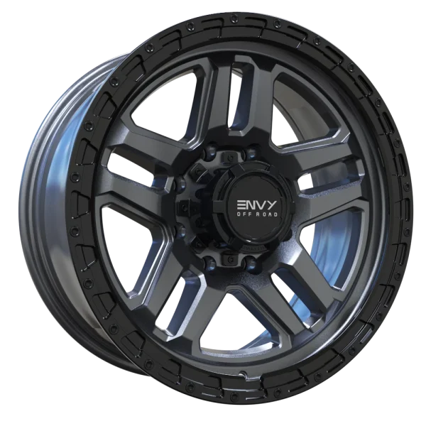 Envy Wheels – FFT-9 – Black – 18″x8.5″ 18mm – All weather Wheels – FFT9LMB-G1858180124118