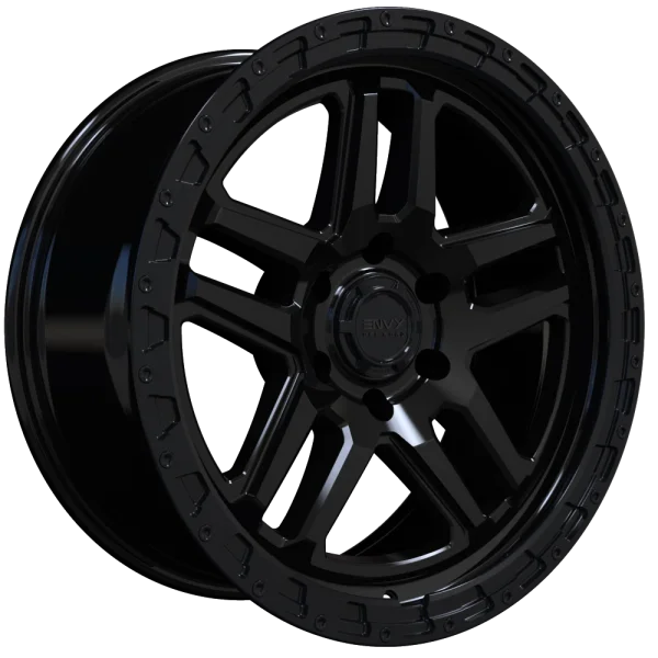 Envy Wheels – FFT-9 – Black – 17″x8″ 30mm – All weather Wheels – FFT9B-U17612066930