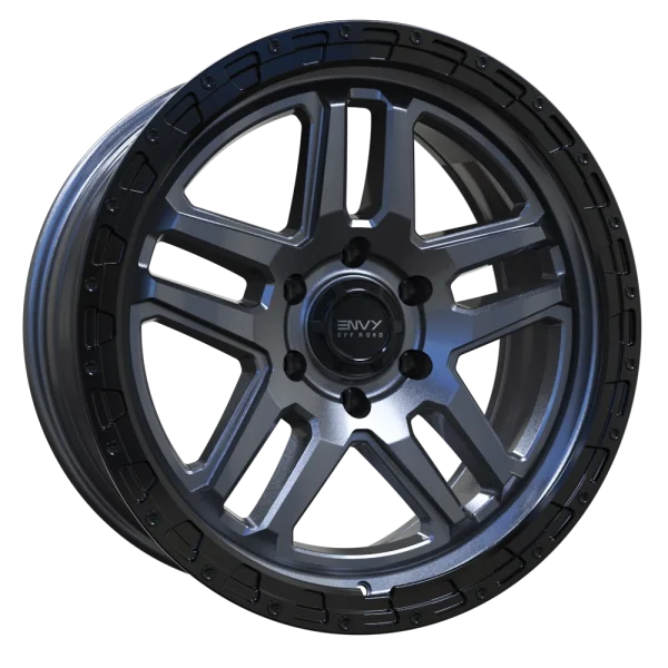 Envy Wheels – FFT-9 – Black – 17″x8″ 25mm – All weather Wheels – FFT9LMB-U1761397106125